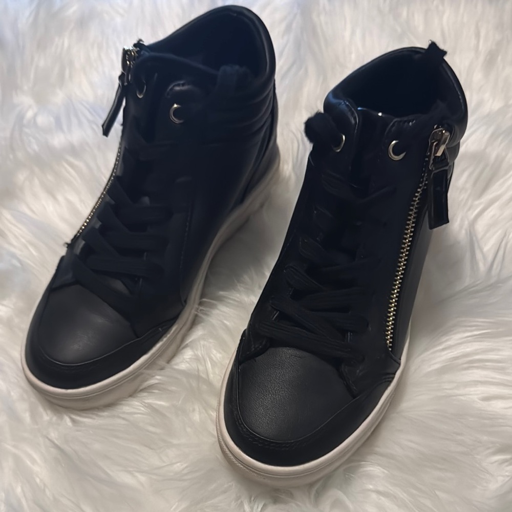 Black High-Top Sneakers